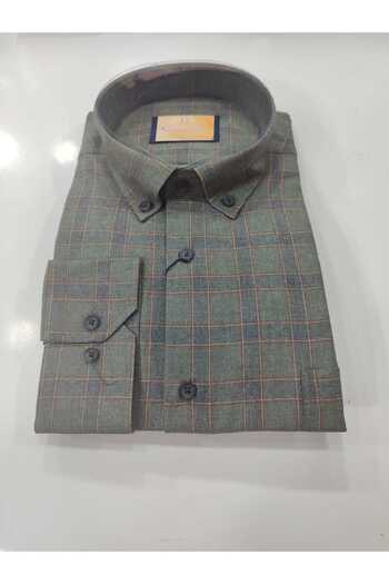 güncüoğlu DAYBOGLU 100% COTTON LONG SLEEVE POCKET CLASSIC MEN'S SHIRT