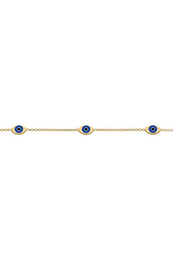 ELLI Dámský náhrdelník Trend Blogger – 925 mincovní stříbro, smaltovaný obojek Evil Eye Bead