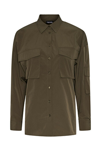 PIECES Pcdre Ls Loose Shirt D2D