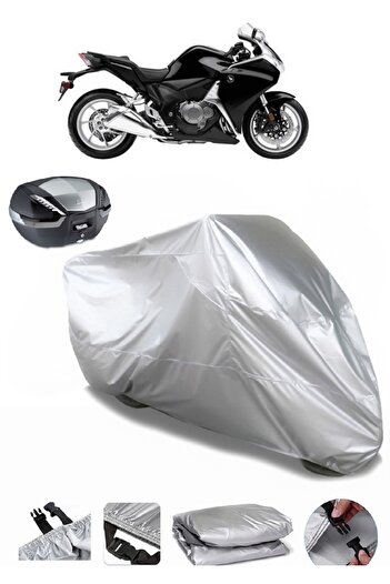AutoEN Honda VFR 1200 F Rear Bag Compatible Motorcycle Tarpaulin Luxury Quality Motorcycle Tarpaulin
