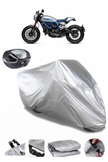 AutoEN Ducati Scrambler Café Racer Backpack Compatible Motorcycle Tarpaulin Luxury Quality Motorcycle Tarpaulin