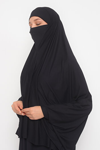 Altobeh Sleeve Souffle Abaya with Veil Practical Hijab Hijab - Nikaplı Prayer Cloth