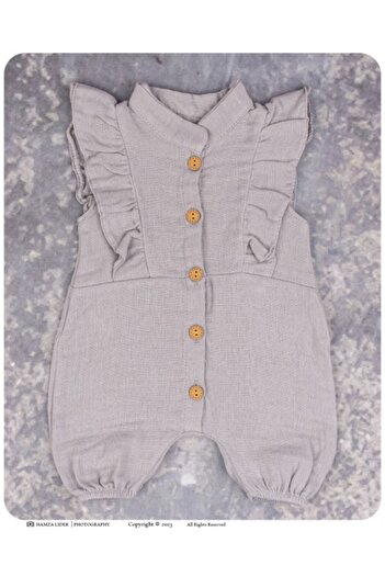 Zeyn Cotton Muslin Baby Girl Jumpsuit