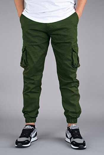 bombe Men's Cargo Pants Khaki