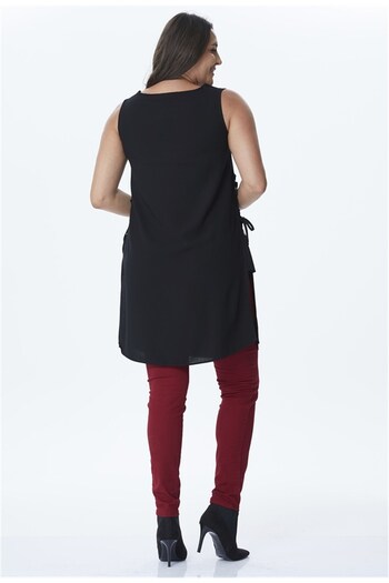 MYLİNE Slit Tunic with Tie Detail