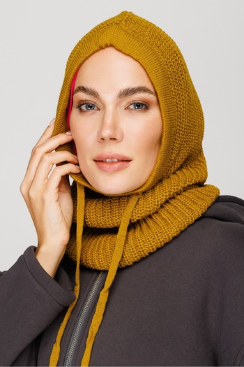 Mooncorn Olive Green Balaclava Knitwear Headboard