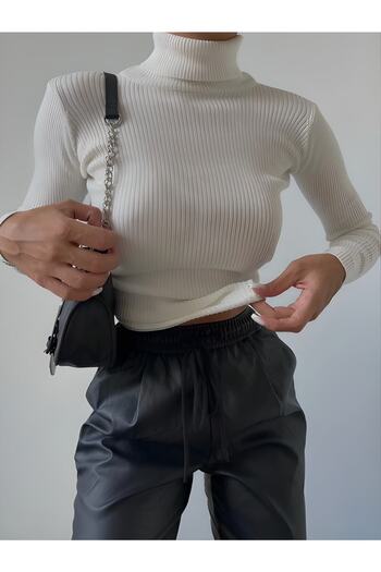 artofdress Cotton Lycra Turtleneck Sweater Blouse