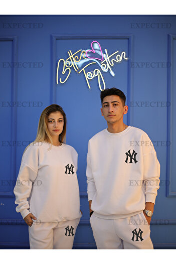EXPECTED Σετ φόρμας Unisex Lover Couple Combination Bottom Top με στάμπα - 3 κορδόνια