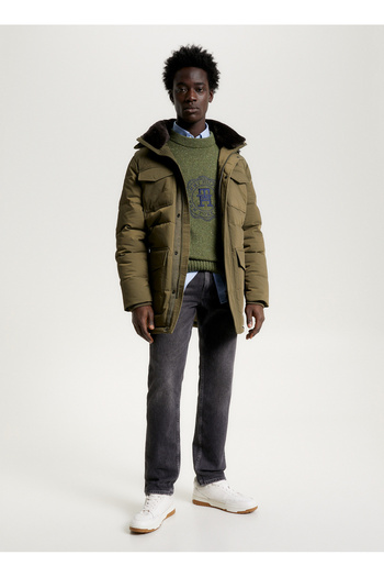 Tommy Hilfiger Khaki Men's Coat Mw0Mw32780Rbn