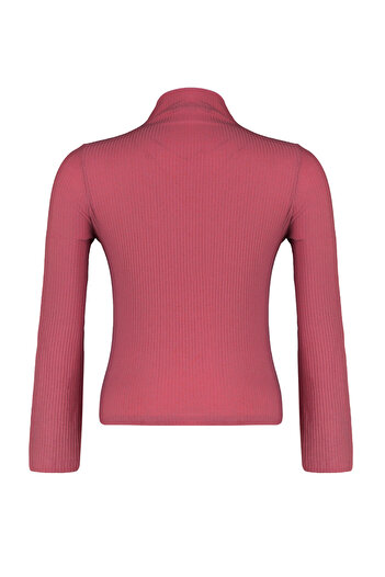 Trendyol Curve Dusty Rose Collar Detailed Knitted Blouse TBBAW23AF00071
