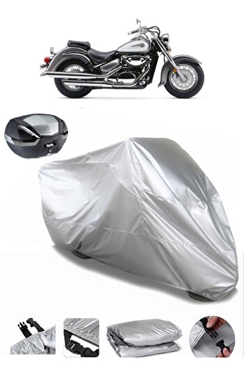 AutoEN Suzuki VL 800 Intruder Rear Bag Compatible Motorcycle Tarpaulin Luxury Quality Motorcycle Tarpaulin