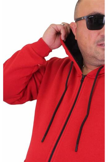 Starbattal Unisex Hooded Sweat 11701 - RED, Large Size