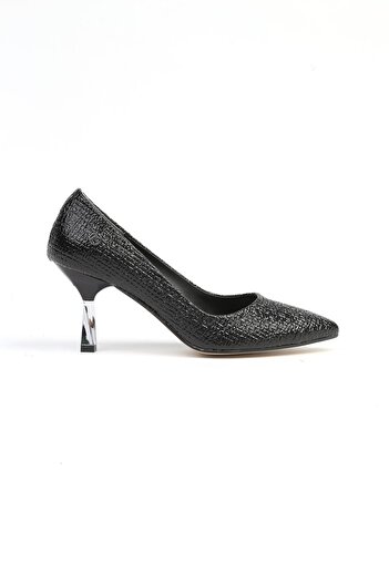 Pierre Cardin ®| PC-52571 - 3478 Black Pattern - Women's Heeled Shoes