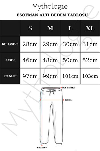 Revasser Unisex Kadın/Erkek 2-li Jogger Eşofman Altı - Siyah Ve Gri Lastik Paça Yüksek Bel Kışlık