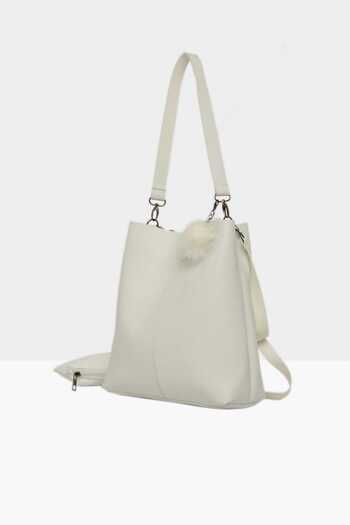 Bagmori White Women's Magnet Snap Bag M000002770