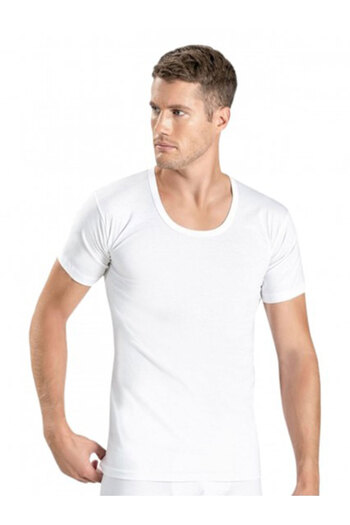 Yıldırım tekstil Silver 3003 Combed Cotton Crew Neck Combed Men's Athlete 6 Pack