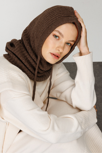 Mooncorn Dark Mink Balaclava Knitwear Headboard