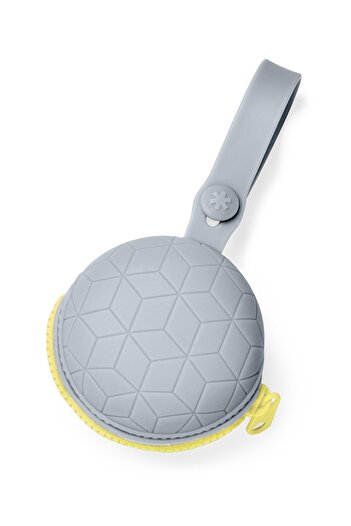 Skip Hop Grab and Go Silicone Pacifier Holder, Gray, 500125