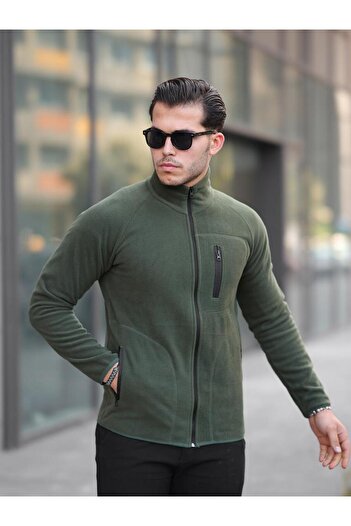 northerner Men's raised winter fleece cardigan