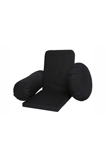 REMEGE Meditation Chair Backjack + Bolster Cushion + Meditation Cushion Triple Set