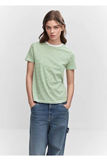 MANGO Woman T-shirt από 100% βαμβάκι