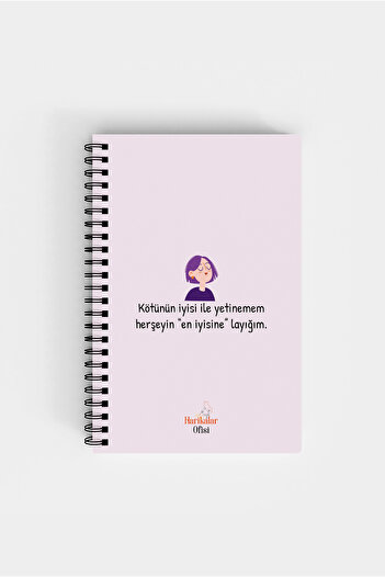 Harikalar Ofisi I Can't Eat With The Very Good Of The Bad I'm Worth The Best Of Everything Themed 14*19 Lined Notebook