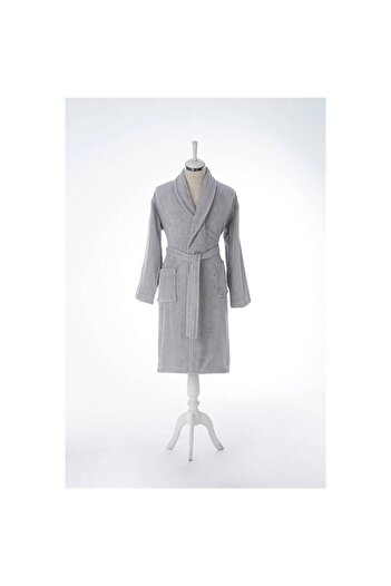 Özdilek Colorist Shawl Collar Bathrobe Silver