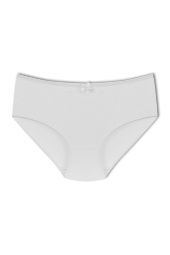 HNX White Cotton High Waist Large Size Bato Women's Panties