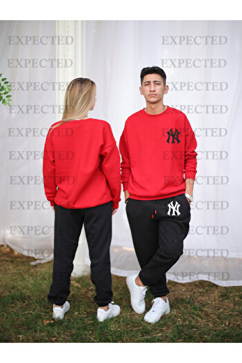 EXPECTED Σετ αθλητικών φόρμας Lover Couple - Κάτω και επάνω στάμπα, 3 κλωστές