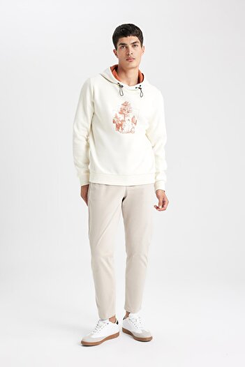 DeFacto Modern Fit Hooded Sweatshirt