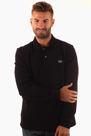 Lacoste Μαύρο - 031 Polo T-Shirt με λαιμόκοψη για άνδρες