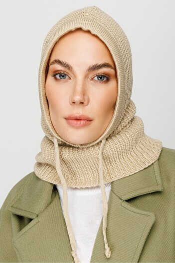 Mooncorn Beige Balaclava Knitwear Headboard