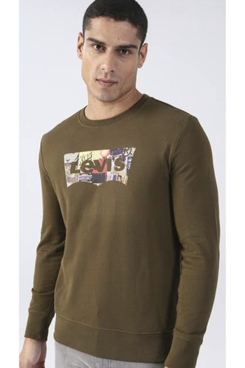 Levi's Green Men's Sweatshirt - Crew Neck, 59638-0148