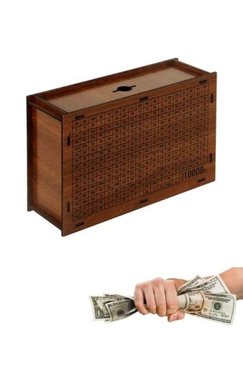 hak-iş oyuncak Wooden 10,000 TL Coin Saving Box