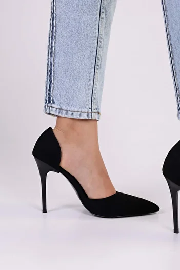 Shoeberry Dámské semišové jehly Massy Black