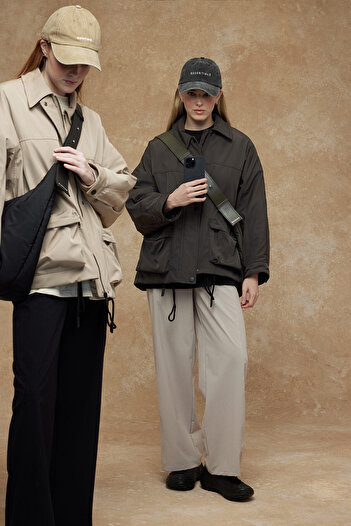 Manuka ΠΑΛΤΟ OVERSIZE BOMBER KHAKI