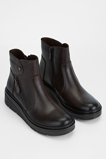 Tamer Tanca Γυναικείες μπότες casual από γνήσιο δέρμα 824 2717 Bn Boots Sk23/24