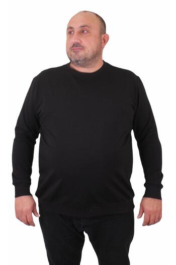 MocGrande Μεγάλο μέγεθος Crew Neck Classic 2ip Sweat 23216 TABA