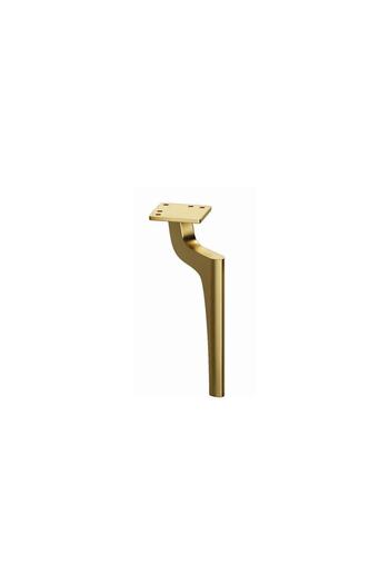 Emaks Picior metalic elegant 25 cm de culoare aurie pentru fotoliu, unitate TV, dulap, puf, dulap pentru haine, picior de mobilier modern, auriu