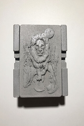 RocArt Home Zodiac Series Concrete Ashtray Leo the Lion Zodiac Sign