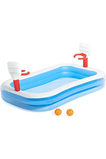 BESTWAY Büyük Boy Basket Potalı, Topuyla Şişme Çocuk Havuzu,54122