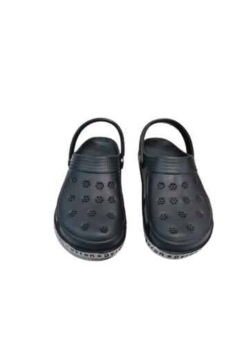 Byron Unisex Black Polyurethane Walking Slippers Sandals
