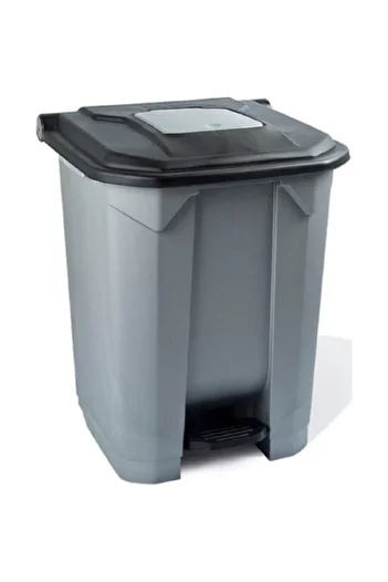 Tuncel Teknik Container Garden Trash Can 30 Lt Wheeled Black Lid