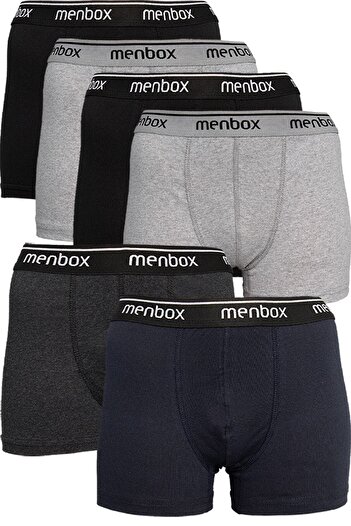 MENBOX Ανδρικά μποξεράκια 6 Pack Eco Mixed Color Lycra