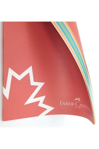 Faber Castell A5 Colored Page Notebook 40 Yp Unlined and Versatile Pencil 0.7