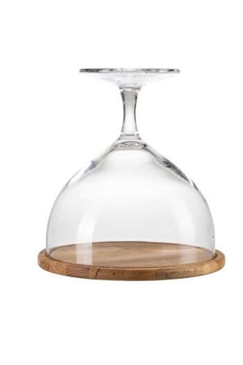 Paşabahçe Handmade Goblet Cake Plate, Cake Jar 27 cm