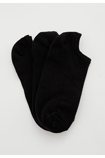 DeFacto Women's Cotton 3-Piece Sneaker Socks