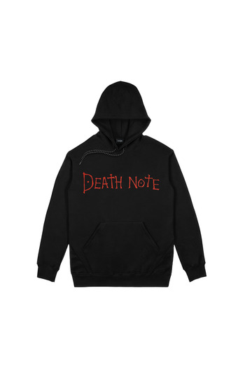 Orijin Tekstil Death Note Shinigami Yagami ελαφρύ μπροστινό πίσω εμπριμέ μαύρο φούτερ με κουκούλα