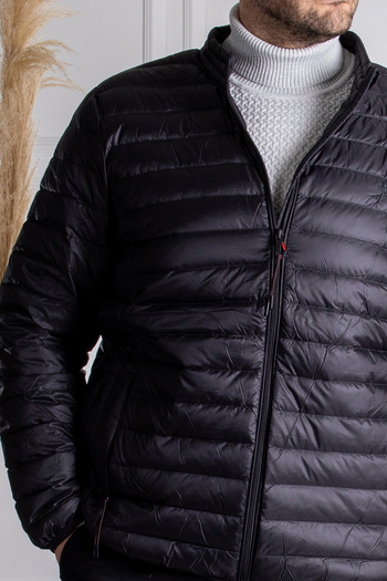 Sarar Interview Regular Fit Black Goose Down Coat
