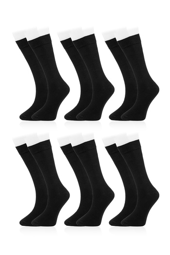 Line Smart 6 Pack Men's Mixed Color Cotton High Quality Soft Durable Socks